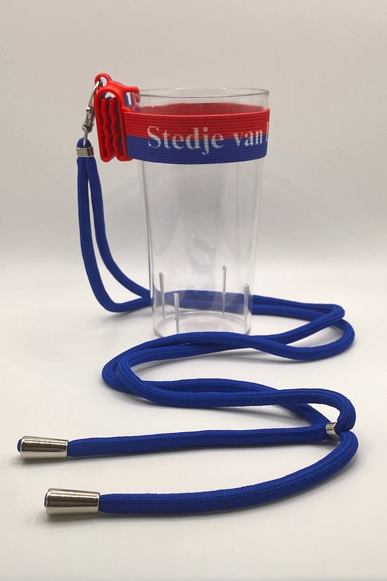 "Stedje van Lol en Plezeer" Clip A Cup met Luxe Koord