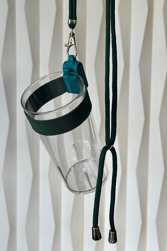 "Mean Green" Clip A Cup met Luxe Koord