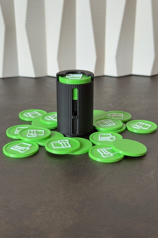 “Night” Muntenkoker met Springveer (Klein)