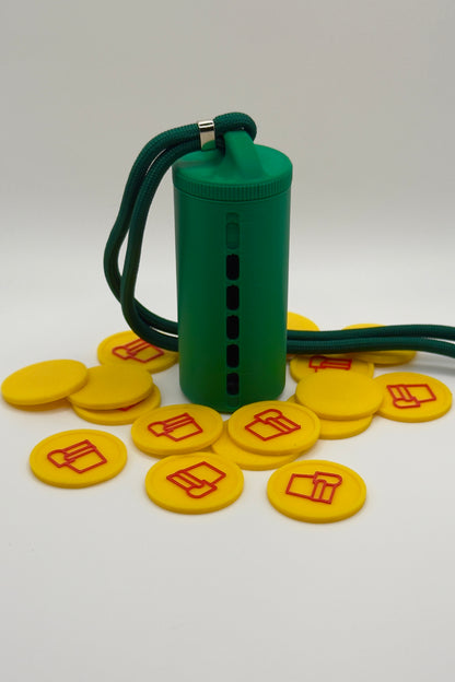 “Mean Green” Muntenkoker met Luxe Koord