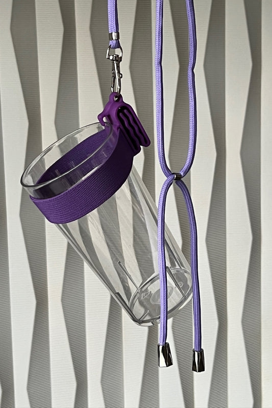 "Pretty Purple" Clip A Cup met Luxe Koord