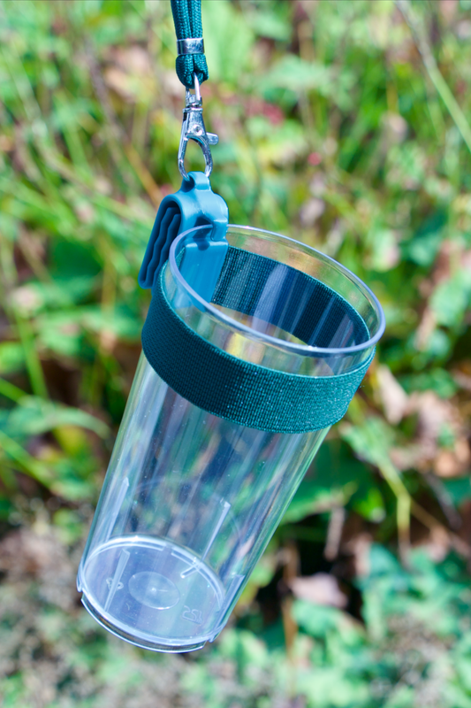 "Mean Green" Clip A Cup met Luxe Koord